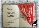 Craft Invitation Cards  - with Peek a Boo Curtains