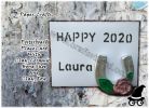 Paper Crafts Name Place Cards with Clay Flowers and Horseshoe