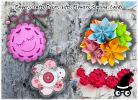 Paper Flowers Sewing Cards