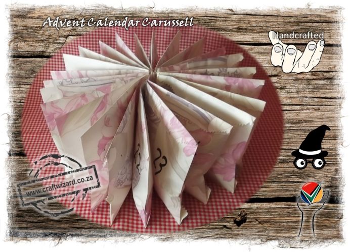 Advent Calendar. Carussell 1-24 Paper Bags.