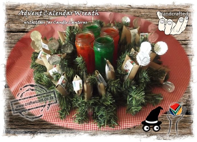 Advent Calendar, wreath, personalize, customized.